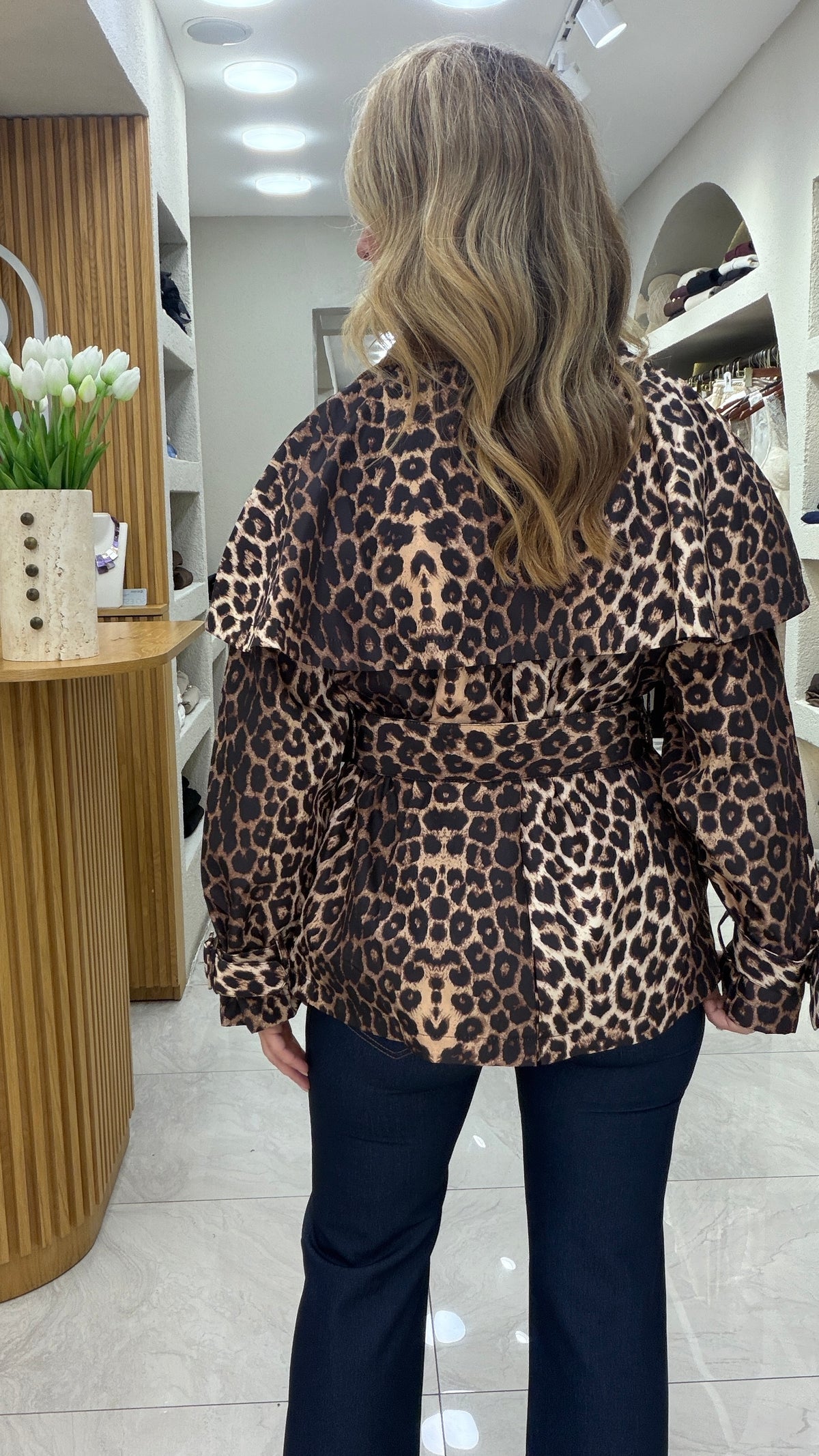 Leopar Trenç Ceket