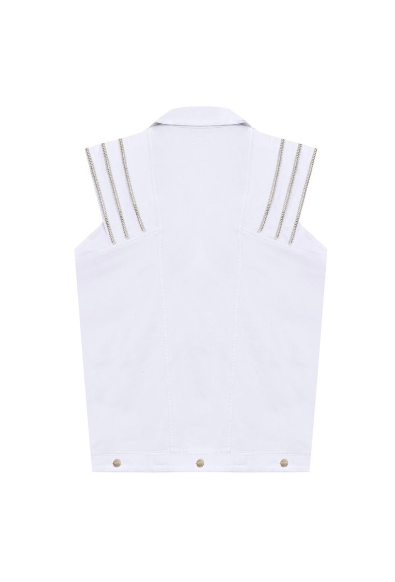EVA DENIM VEST GOLD