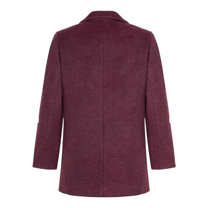 Oversize Bordo Ceket Kaban