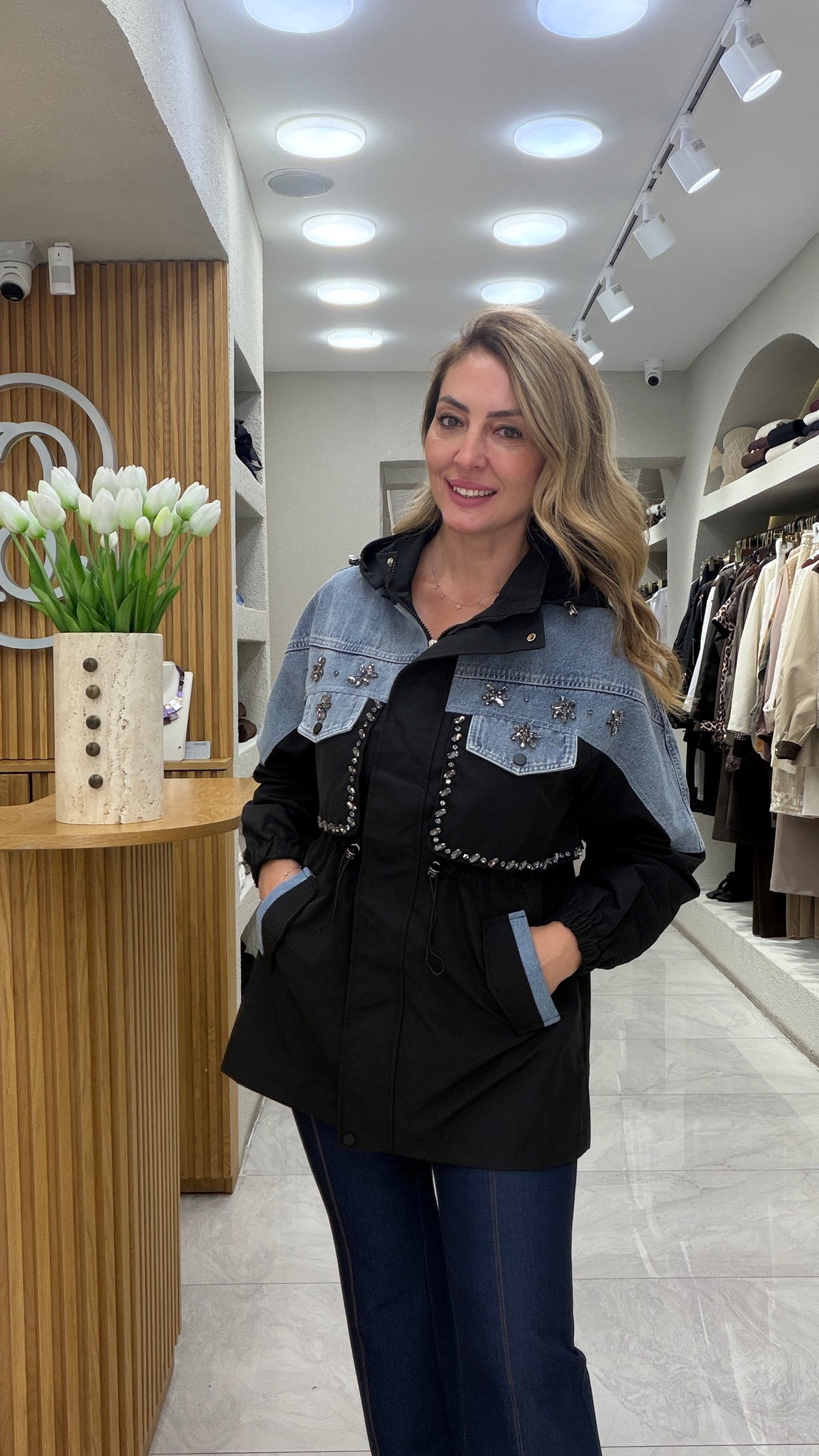 Taş işli İthal Trenç