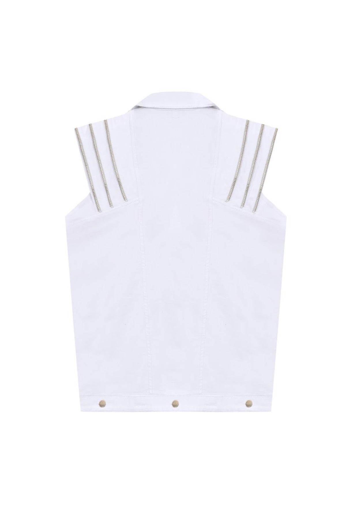 EVA DENIM VEST GOLD